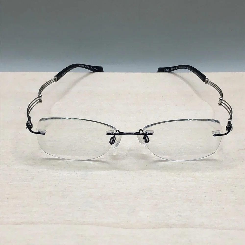 Charmant Line Art XL2075 Glasses FRAMES ONLY 51-17-135 Titan Japan Rimless
